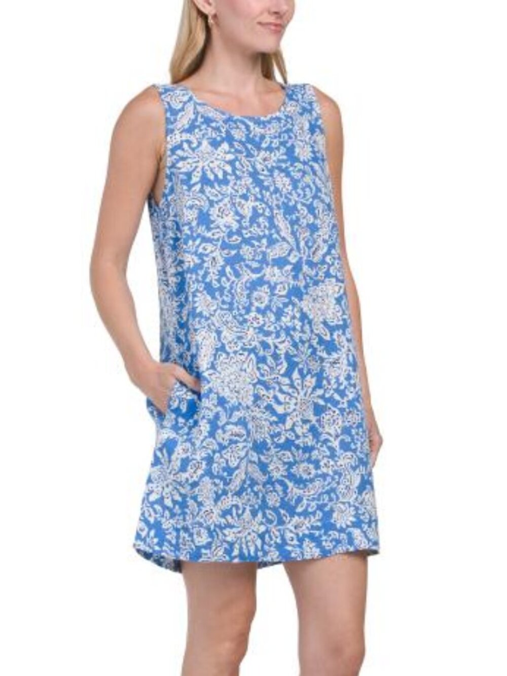 RACHEL ZOE Linen Trapeze Mini Dress - Picture 5 of 5